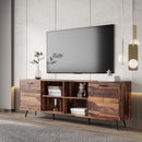 TV Stand Mid-Century Wood Modern Entertainment Center Adjustable Storage Cabinet TV Console for Living Room - Atlantic Fine Furniture Inc