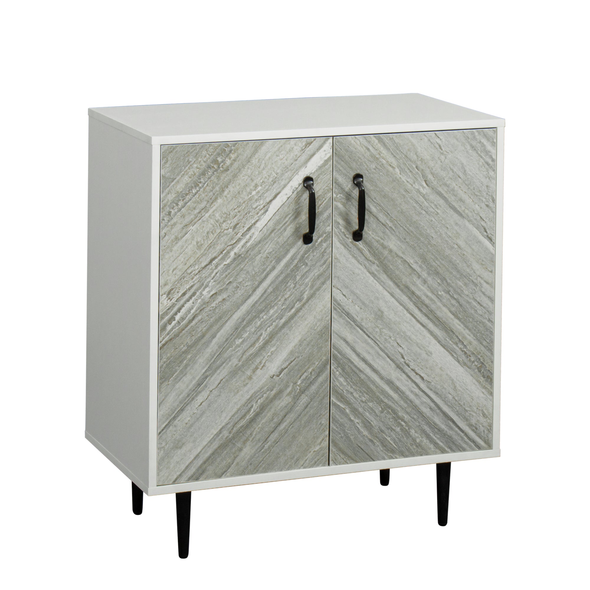 Buffet Cabinet with 2 Doors Modern, Freestanding Sideboard Storage Cabinet Entryway Floor Cabinet for Living Room Office Bedroom - Atlantic Fine Furniture Inc