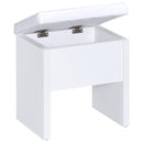 Harvey - 2-piece Vanity Set with Lift-Top Stool - Atlantic Fine Furniture Inc