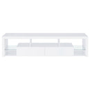 Jude - 3 Piece TV Entertainment Center - White High Gloss - Atlantic Fine Furniture Inc
