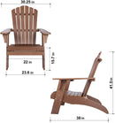 Polystyrene Adirondack Chair - Brown - Atlantic Fine Furniture Inc