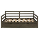 Sorrento - 2-Drawer Twin Long Daybed With Extension Trundle - Gray - Atlantic Fine Furniture Inc