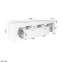 High Gloss UV Led Lights TV Stand,TV Cabinet.TV Bench.White Color. - Atlantic Fine Furniture Inc