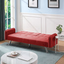 SLEEPER SOFA RED COLOR FABRIC（same as W22339670。Size difference, See Details in page.） - Atlantic Fine Furniture Inc