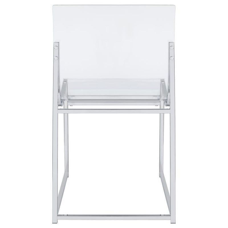 Adino - Acrylic Dining Side Chair (Set of 2) - Chrome