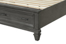 Hamilton King 4 Piece Storage Bedroom Set in Gray made with Engineered Wood - Atlantic Fine Furniture Inc