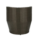 Outdoor Patio Bistro Table Set 3 Piece Rattan Seating Group with Cushions - Atlantic Fine Furniture Inc