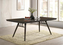 Wes - Rectangular Wood Dining Table - Dark Walnut - Atlantic Fine Furniture Inc