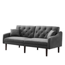 FUTON SOFA SLEEPER GREY VELVET WITH 2 PILLOWS(same as W223S00382,W223S00954) ***Not available for sale on Walmart*** - Atlantic Fine Furniture Inc