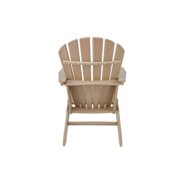 UM HDPE Resin Wood Adirondack Chair - Brown - Atlantic Fine Furniture Inc