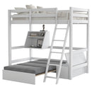 Twin Size Folding Mattress,Tri-fold,Washable Linen Cover,Straps, Bonded Foam,Non-waterproof,Gray(Adapted to LP000073) - Atlantic Fine Furniture Inc