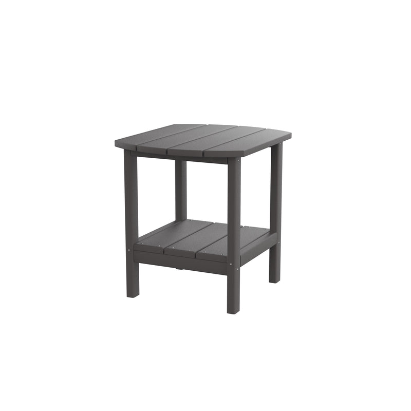 HDPE side table,adirondack table,porch table, patio table for outdoor and pool Gray - Atlantic Fine Furniture Inc