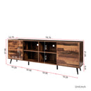 TV Stand Mid-Century Wood Modern Entertainment Center Adjustable Storage Cabinet TV Console for Living Room - Atlantic Fine Furniture Inc