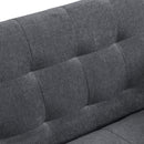 Sofa Bed Convertible Folding Dark Grey Lounge Couch Loveseat Sleeper Sofa  Armrests Living Room Bedroom Apartment Reading Room - Atlantic Fine Furniture Inc
