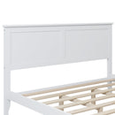 Modern White Solid Wood Queen Platform Bed - Atlantic Fine Furniture Inc