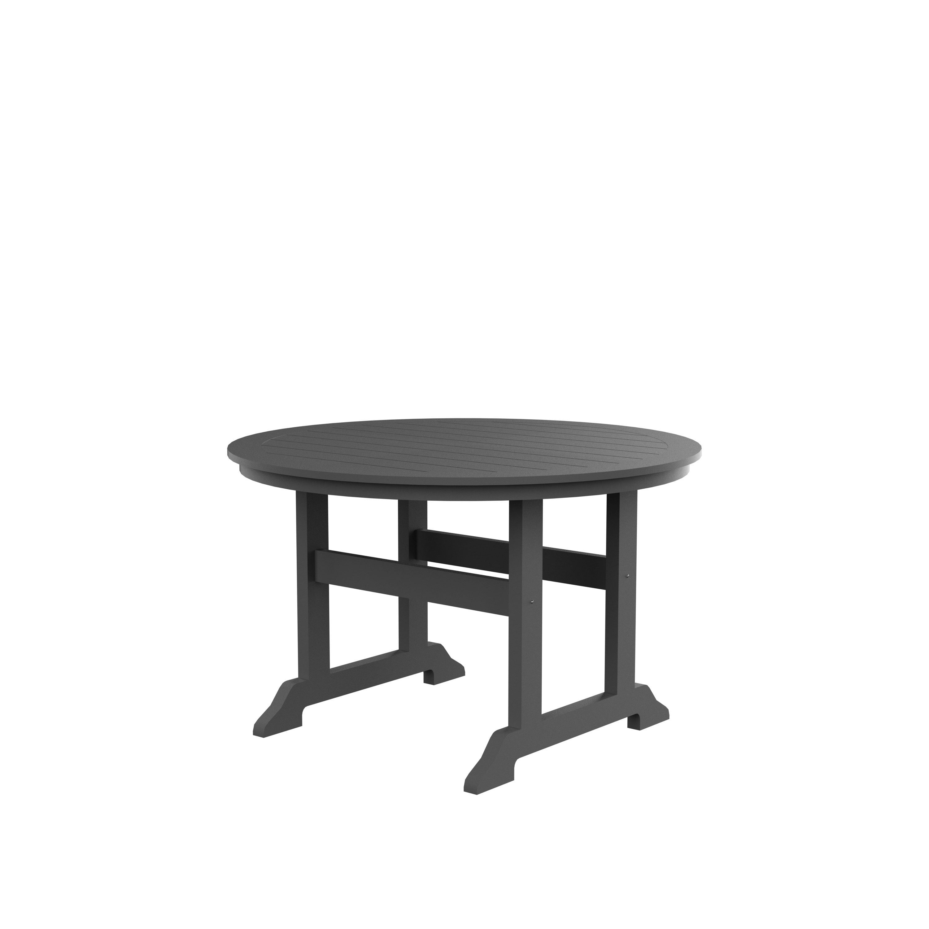 HDPE Round Dining Table, Gray - Atlantic Fine Furniture Inc