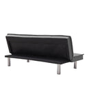 Grey Fabric Sofa Bed ， Convertible Folding Futon Sofa Bed Sleeper for Home Living Room . - Atlantic Fine Furniture Inc