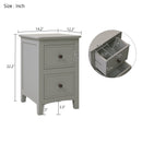 Gray Solid Wood 5 Pieces Full Bedroom Sets(bed+nightstand*2+chest+dresser）NEW - Atlantic Fine Furniture Inc