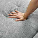 Folding Ottoman Sleeper Sofa Bed, 4 in 1 Function, Work as Ottoman, Chair ,Sofa Bed and Chaise Lounge for Small Space Living, Grey  (44” x 26” x 33”H) - Atlantic Fine Furniture Inc