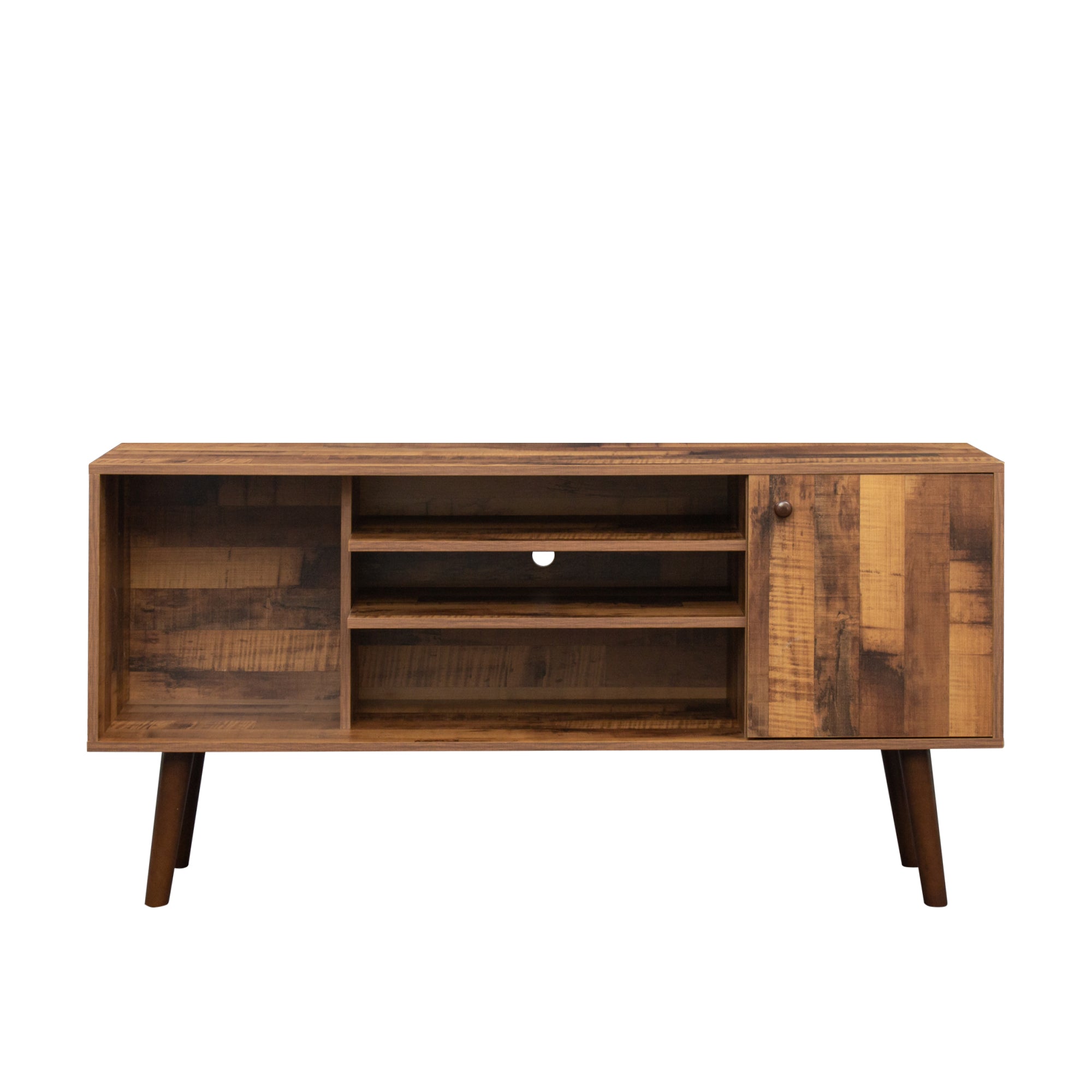 TV Stand Use in Living Room Furniture with 1 storage and 2 shelves Cabinet, high quality particle board,fir wood - Atlantic Fine Furniture Inc
