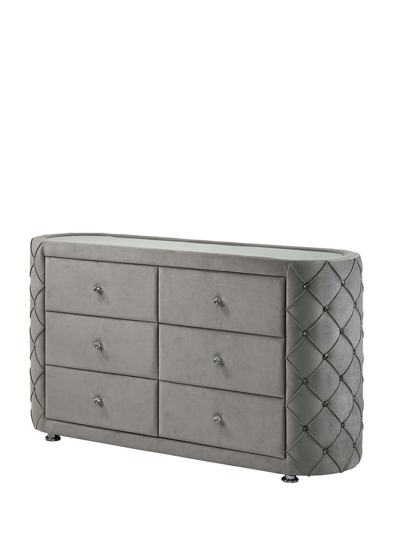 Perine - Dresser - Gray Velvet