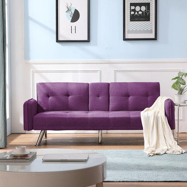 SLEEPER SOFA PURPLE COLOR（same  as W22339671。Size difference, See Details in page.） - Atlantic Fine Furniture Inc