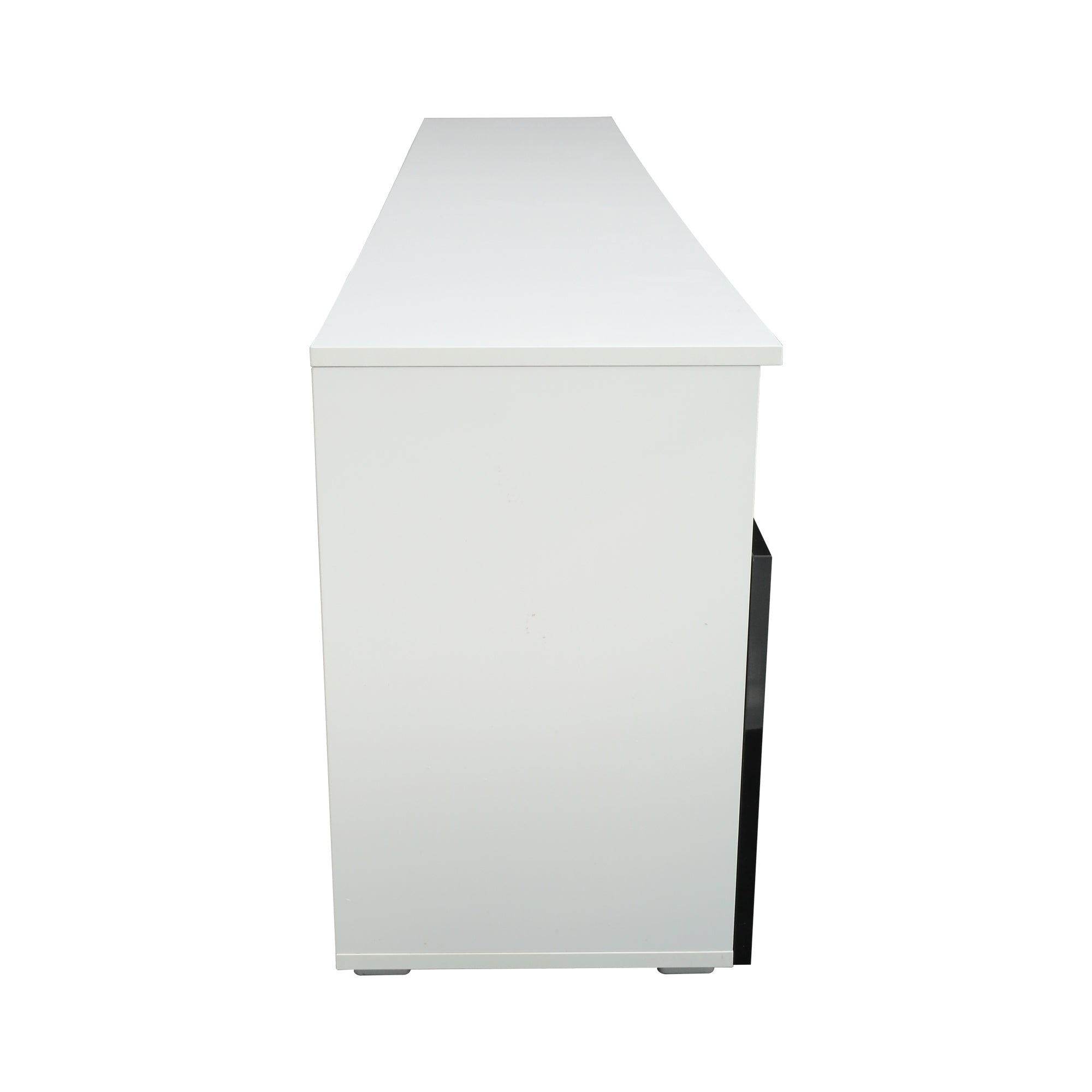 TV Stand High Gloss Doors Modern TV Stand LED(White/Black) - Atlantic Fine Furniture Inc