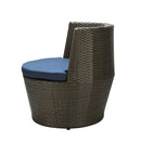 Outdoor Patio Bistro Table Set 3 Piece Rattan Seating Group with Cushions - Atlantic Fine Furniture Inc