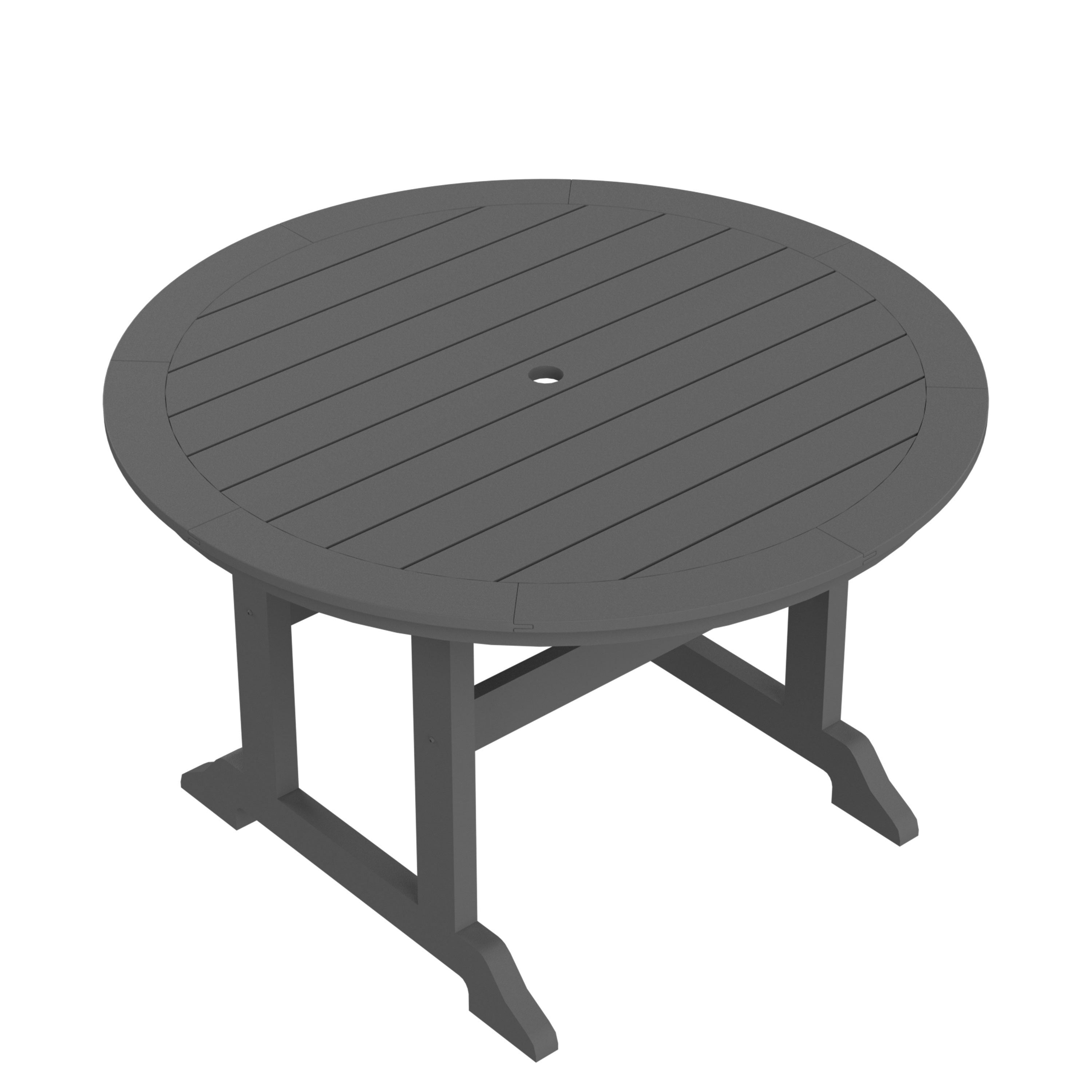 HDPE Bar Table, Dining Table, Patio Bar Set ,Counter Height Table For Outdoor, Gray - Atlantic Fine Furniture Inc