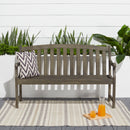Renaissance Outdoor Patio 5-foot Hand-scraped Wood Garden Bench - Atlantic Fine Furniture Inc