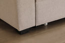 Beige Upholstered Sleeper Modular Sofa - Atlantic Fine Furniture Inc