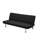 Black Fabric Sofa Bed ， Convertible Folding Futon Sofa Bed Sleeper for Home Living Room . - Atlantic Fine Furniture Inc