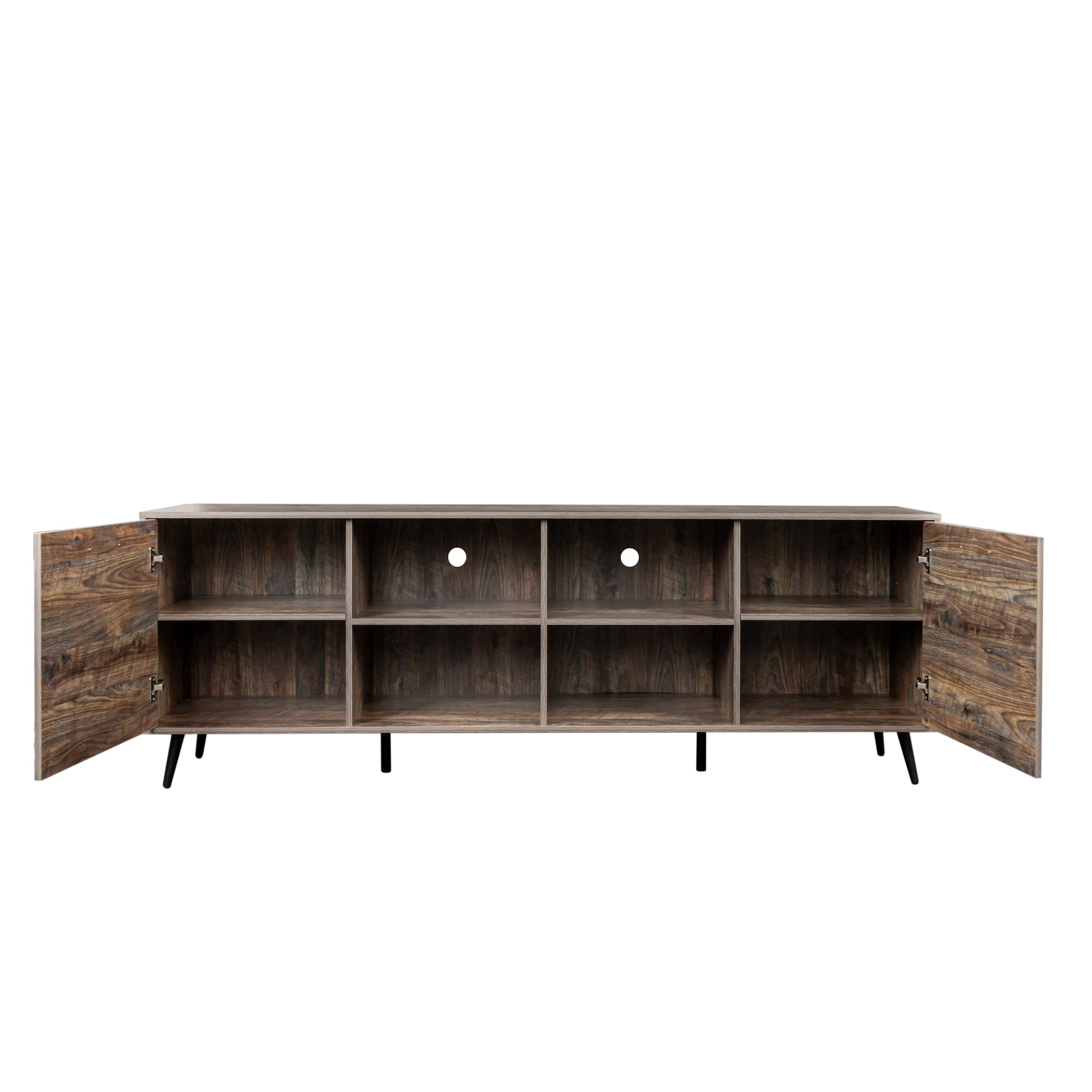 TV Stand Mid-Century Wood Modern Entertainment Center Adjustable Storage Cabinet TV Console for Living Room - Atlantic Fine Furniture Inc