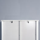 Over-the-Toilet Storage Cabinet, Space-Saving Bathroom Cabinet, with Adjustable Shelves and A Barn Door 27.16 x 9.06 x 67 inch - Atlantic Fine Furniture Inc