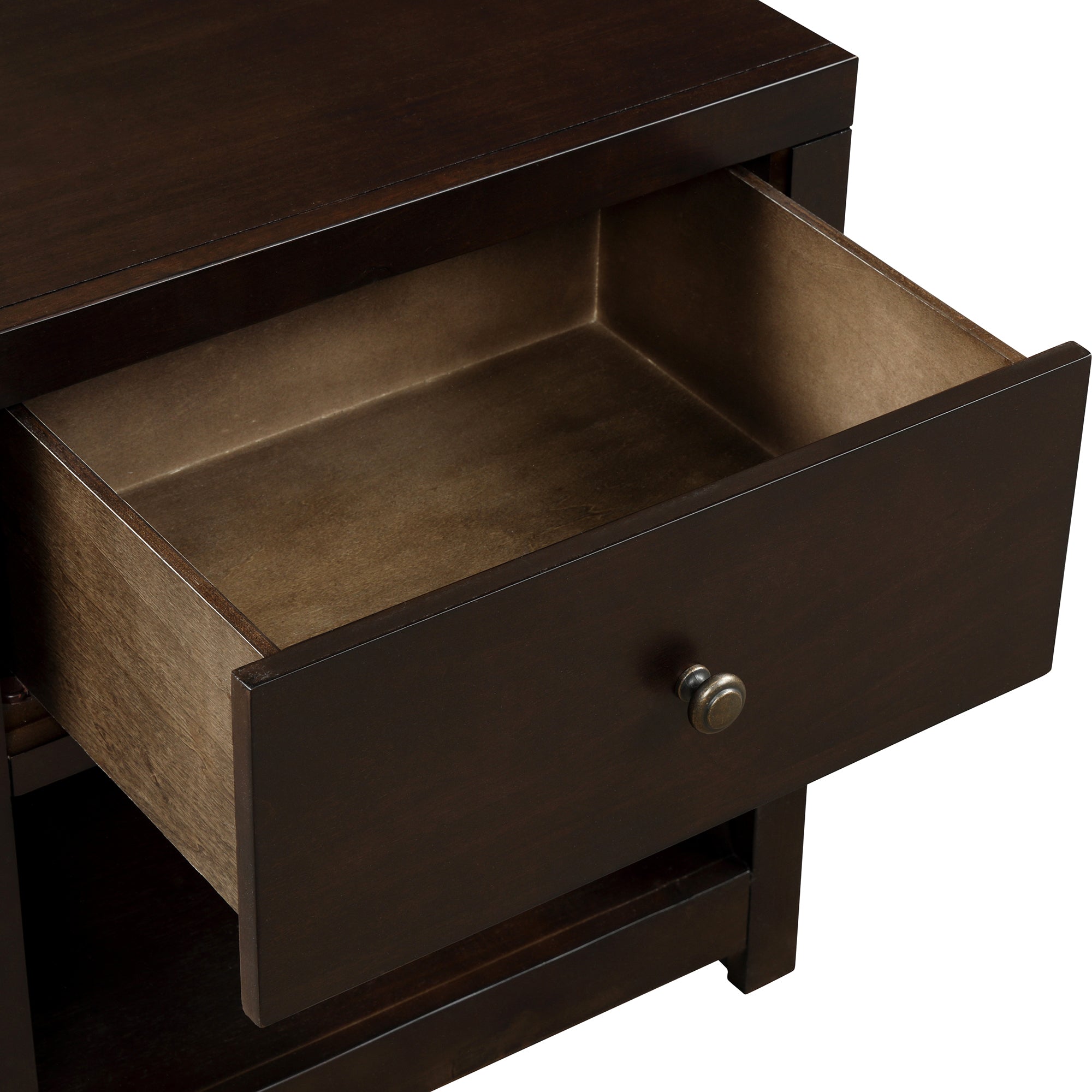 Classic Rich Brown 3 Pieces Queen Bedroom Set (Queen Bed + Nightstand+ Chest) - Atlantic Fine Furniture Inc