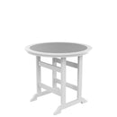 HDPE Bar Table, Dining Table, Patio Bar Set ,Counter Height Table For Outdoor White + Gray - Atlantic Fine Furniture Inc