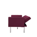 Square arm sleeper sofa Red Velvet ***Not available for sale on Walmart*** - Atlantic Fine Furniture Inc
