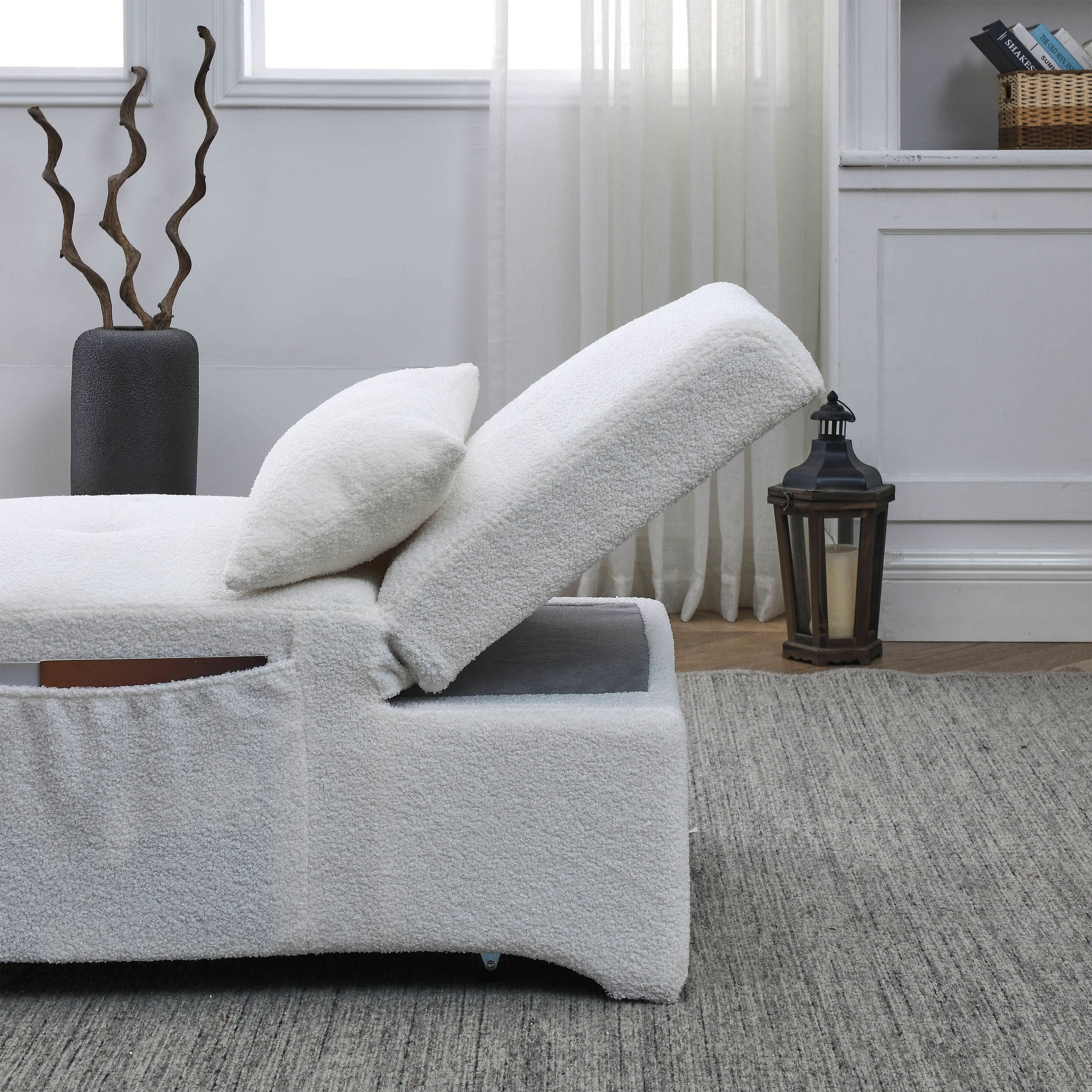 [Video] Welike 24.5"W Sleeper sofa bed, convertible chair 4 in 1 multifunctional folding sleeper sofa bed pull out sleeper sofa bed with adjustable backrest, single bed chair for small spaces - Atlantic Fine Furniture Inc