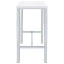 Natividad - 5 Piece Pub Height Bar Table Set - White High Gloss - Atlantic Fine Furniture Inc