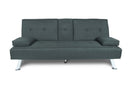 FUTON SOFA BED SLEEPER DARK GREY FABRIC（W22319409） - Atlantic Fine Furniture Inc