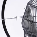 Outdoor Patio Wicker Folding Hanging Chair,Rattan Swing Hammock Egg Chair With C Type Bracket, With Cushion And Pillow - Atlantic Fine Furniture Inc