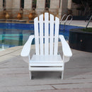 Outdoor or indoor  Wood Reclining Adirondack chair  White - Atlantic Fine Furniture Inc