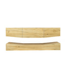 MDF UP And Down WALL-MOUNTED TV Cabinet With Three Drawers & LED Lights,OAK - Atlantic Fine Furniture Inc