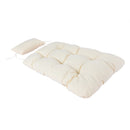 TOPMAX Patio Foldable Swing Chair Porch PE Wicker Egg Hanging Chair Hammock Chair w/Stand and Cushion for Outdoor Balcony Indoor Bedroom, Beige - Atlantic Fine Furniture Inc