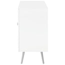 Nieta - 2 Door Engineered Wood Accent Cabinet - White High Gloss