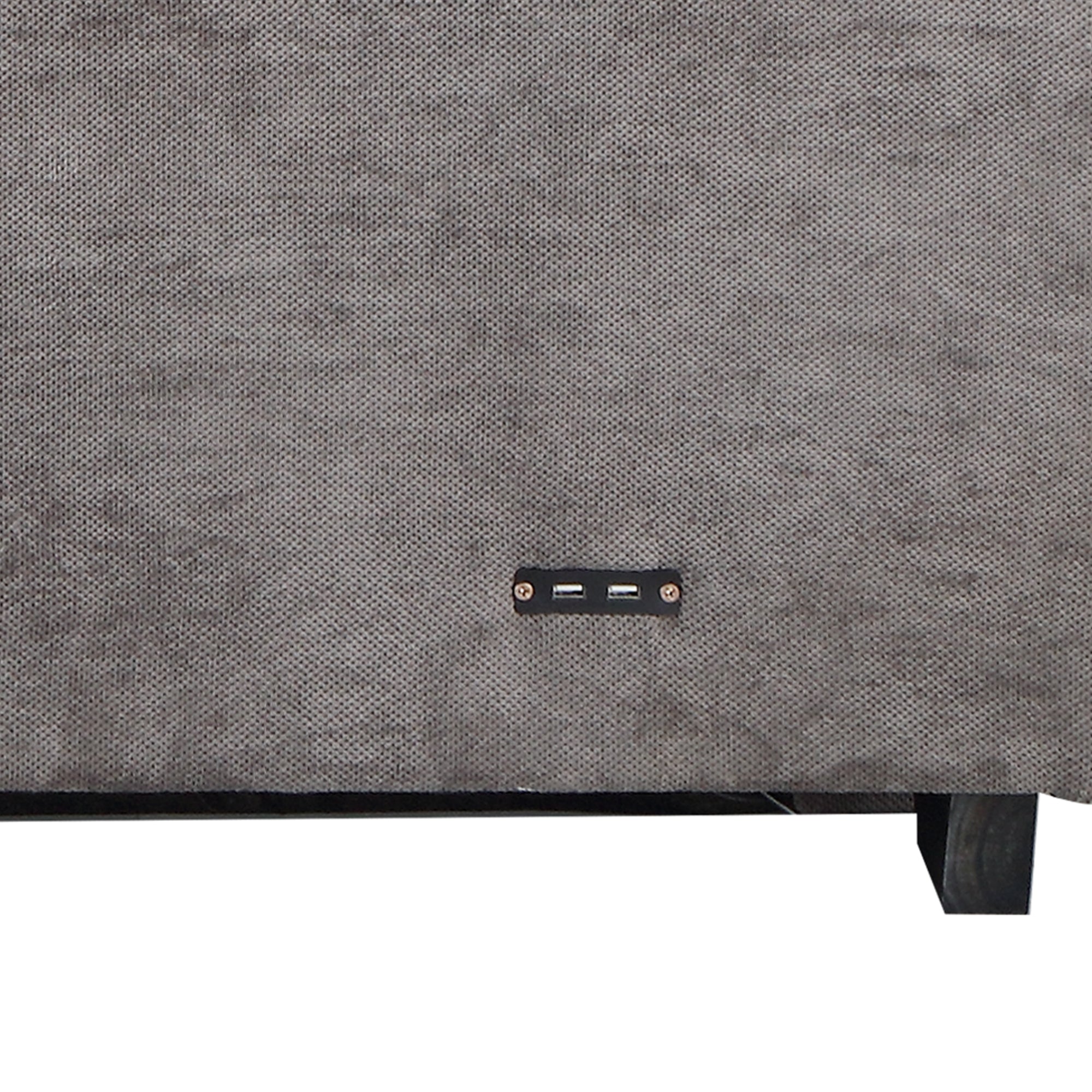 Orisfur. 66" Convertible Sleeper Bed, Adjustable Loveseat Couch with Dual USB Ports for Living Room Space - Atlantic Fine Furniture Inc