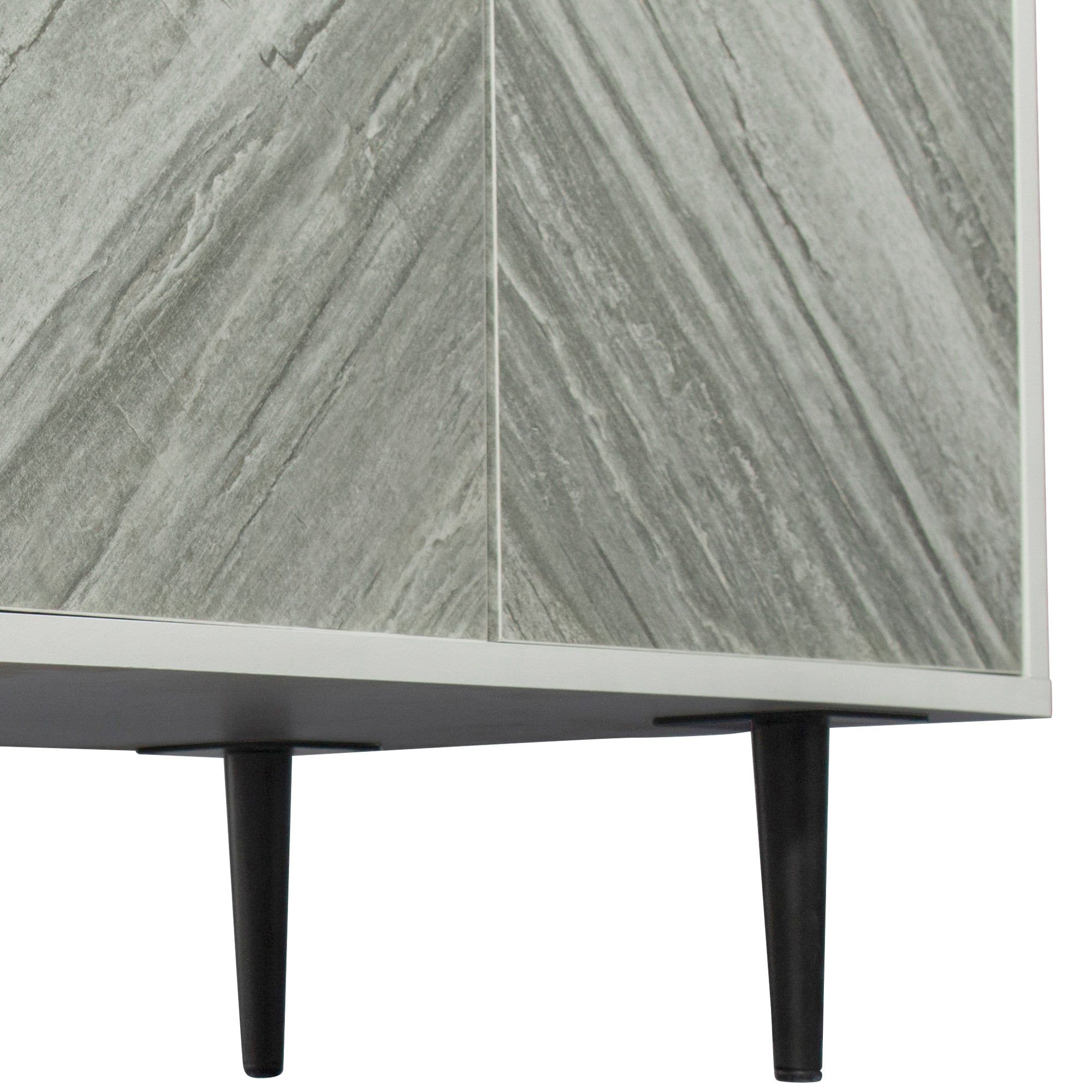 Buffet Cabinet with 2 Doors Modern, Freestanding Sideboard Storage Cabinet Entryway Floor Cabinet for Living Room Office Bedroom - Atlantic Fine Furniture Inc