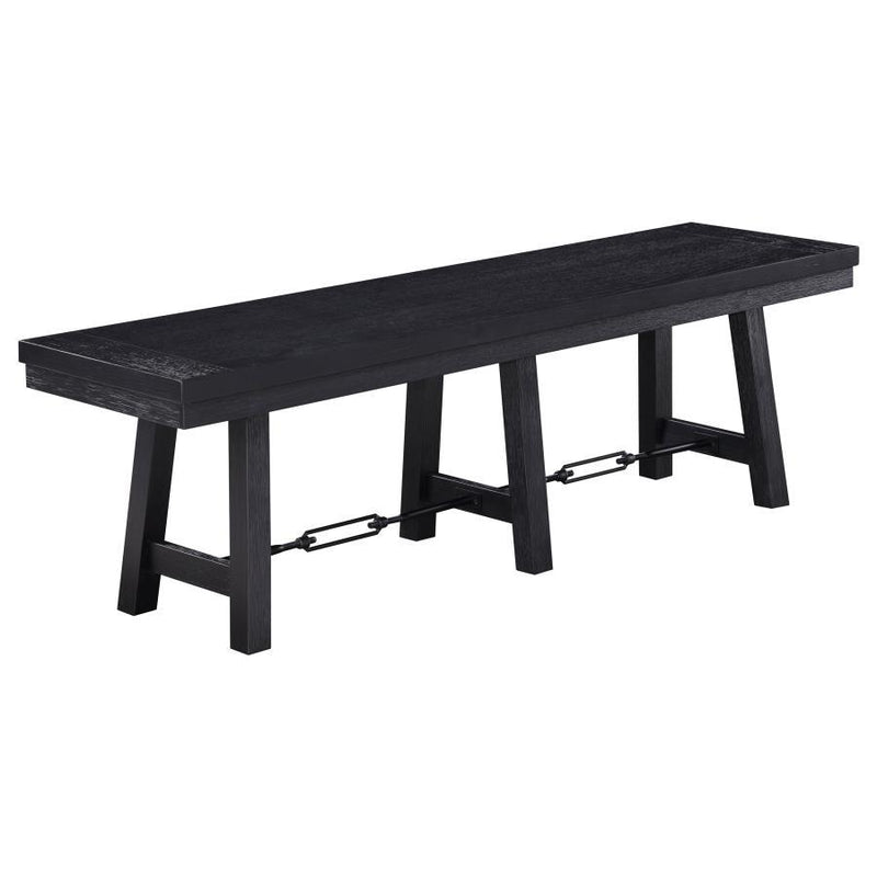 Newport - Trestle Dining Bench - Black