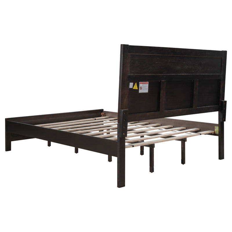 Classic Rich Brown 4 Pieces Queen Bedroom Set (Queen Bed + Nightstand*2+ Chest) - Atlantic Fine Furniture Inc