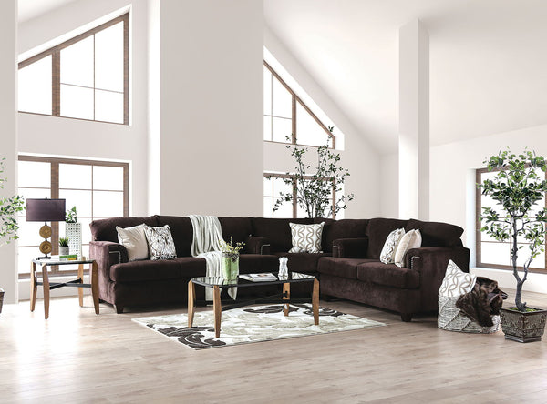 Brynlee - Sectional (*Pillows Sold Separately) - Chocolate